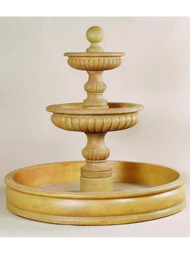 Sparta Water Pond Outdoor Cast Stone Garden Fountain Fountain Tuscan